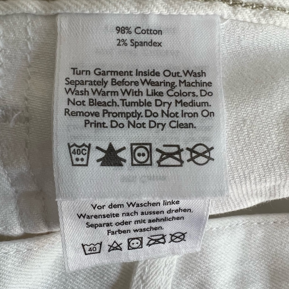 Eddie Bauer Boyfriend Rolled Up White Jean Shorts - Picture 13 of 13